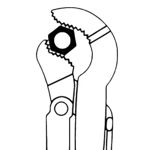 Swedish Pipe Wrench, 26-1/4x22 L, Steel L966