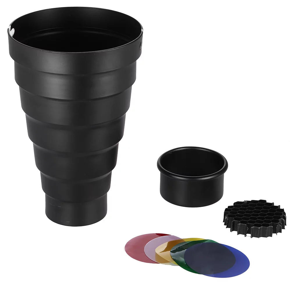 Snoot with Honeycomb Grid 5pcs Color Filter Kit R2317