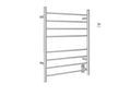 Dual 8-Bar Hardwired and Plug-In Towel Warmer in Brushed Stainless Steel N159918