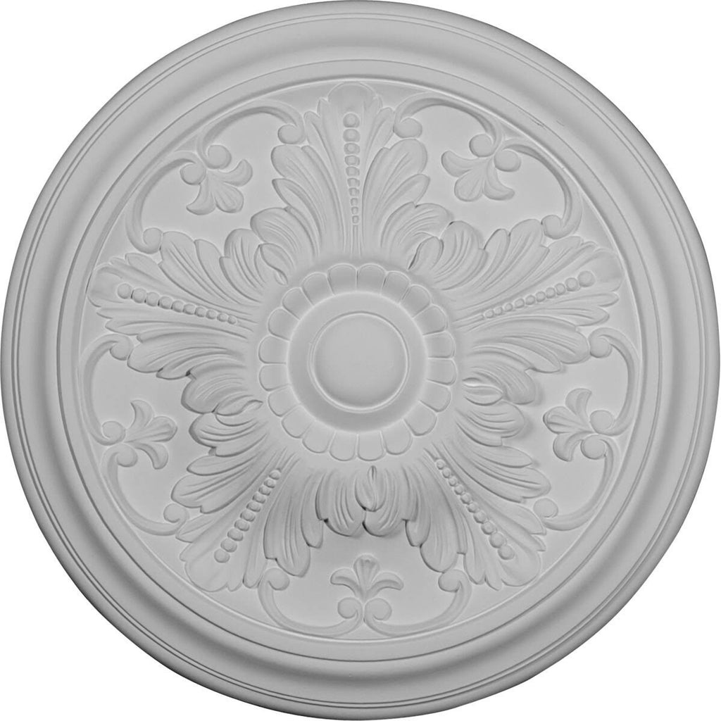 Warm Silver Hand-Painted Ceiling Medallion S70420