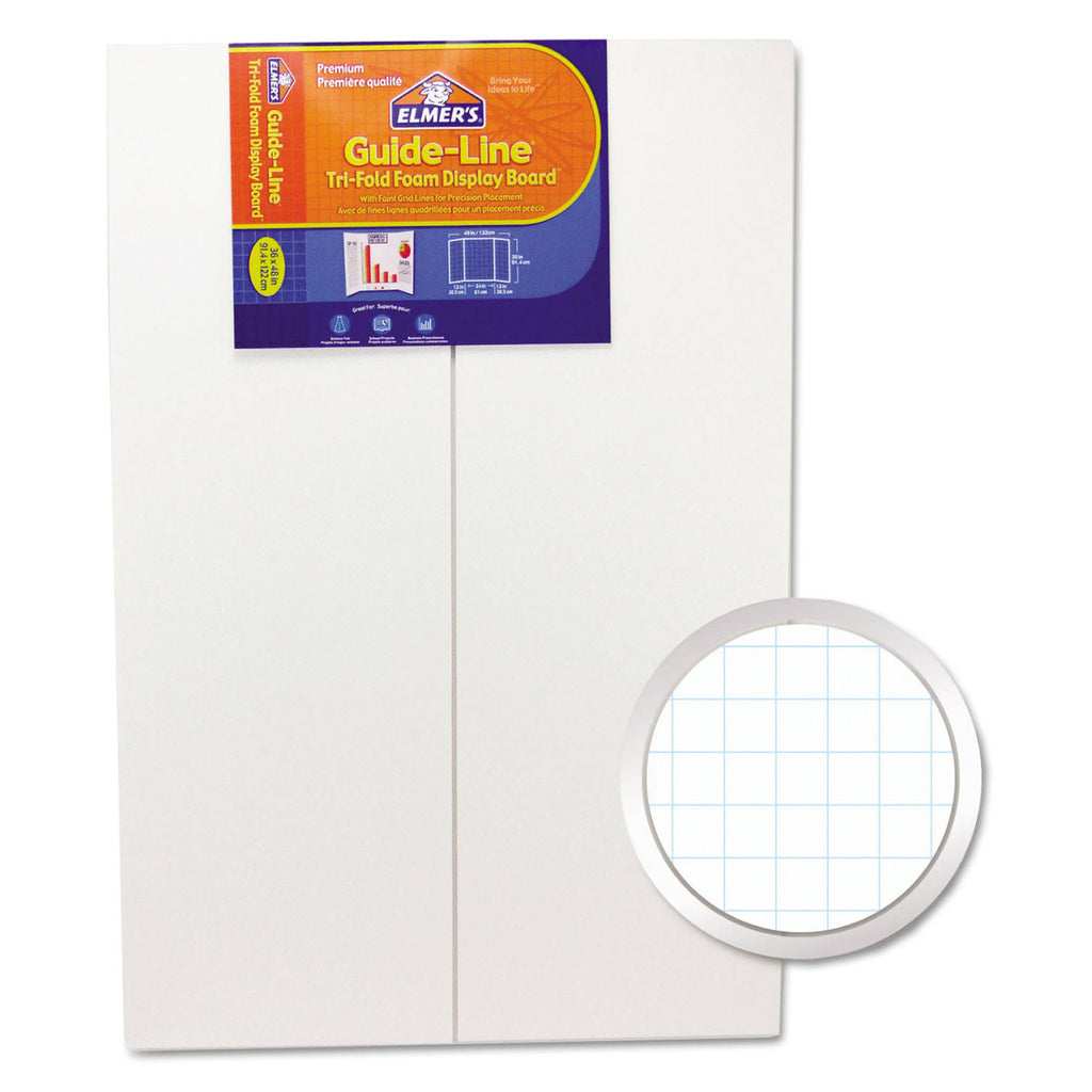 White Foam Display Board 48 x 36 6/Carton S93034