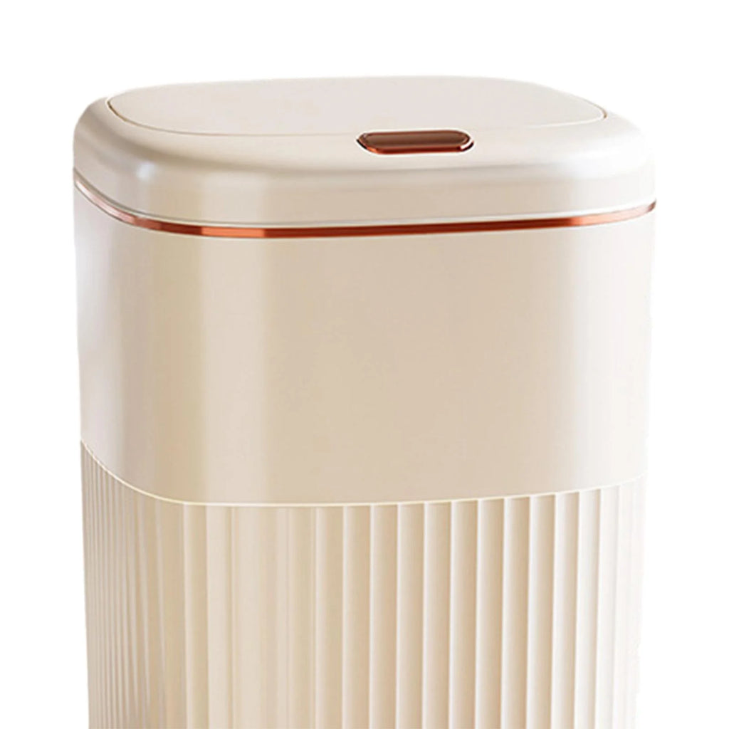White Aureate 8L Step Trash Can Y9541
