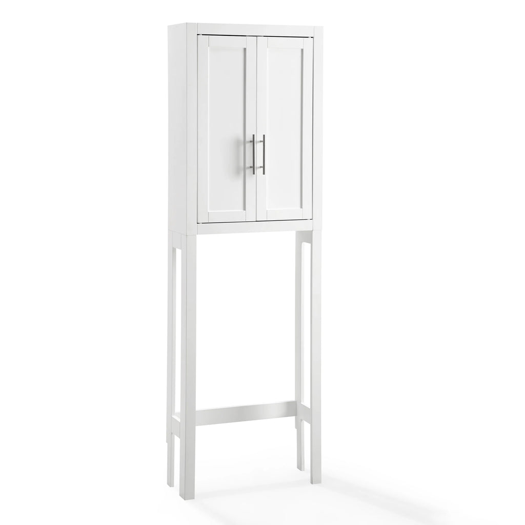 White/Nickel Wood/Metal Spacesaver D984