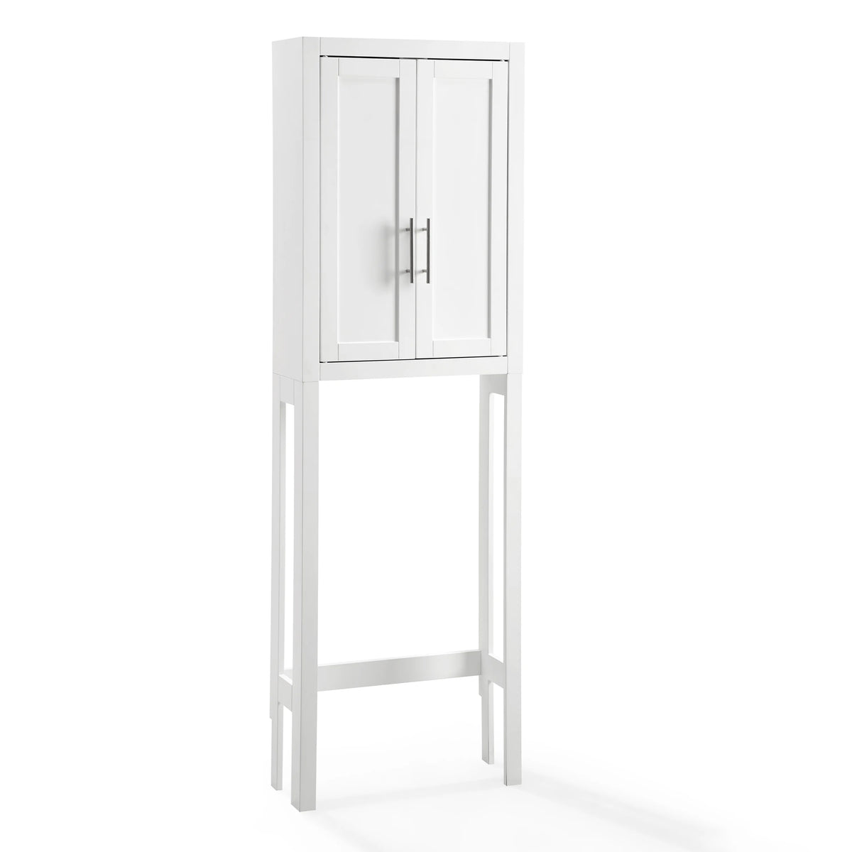White/Nickel Wood/Metal Spacesaver D984