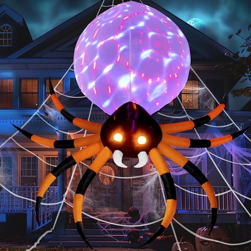 8 FT Inflatable Giant Spider Outdoor Decoration F7211