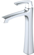 Polished Chrome Vessel Sink Bathroom Faucet with Drain Assembly V615742