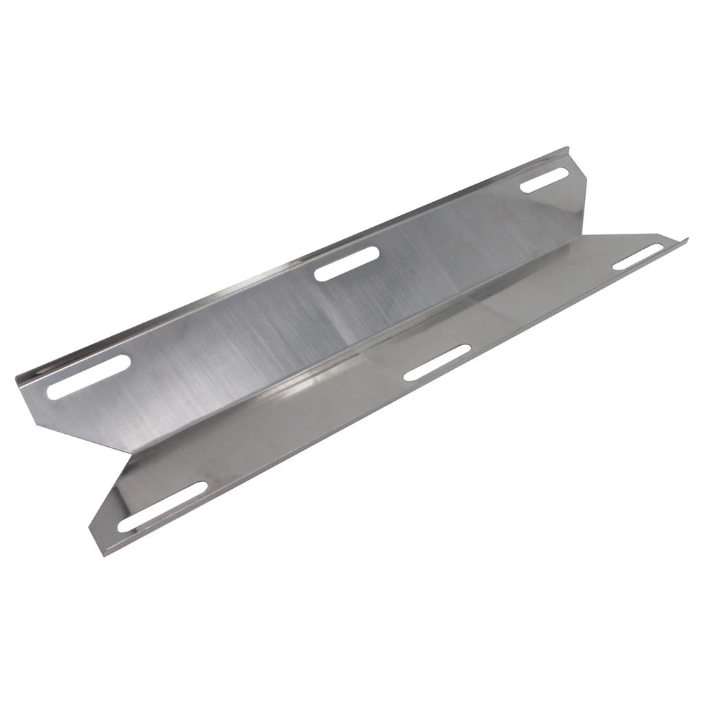 2-Pack Stainless Steel BBQ Gas Grill Tube Burner & Heat Shield Plate Replacement Parts N24073