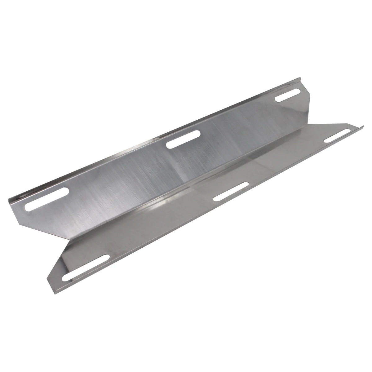 2-Pack Stainless Steel BBQ Gas Grill Tube Burner & Heat Shield Plate Replacement Parts N24073