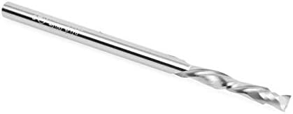 CNC Solid Carbide Compression Spiral 1/8 Dia x 13/16 x 1/8 Shank E972