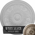 Warm Silver Hand-Painted Ceiling Medallion S70420