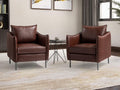 Leather Armchair Set Of 2, Brown H539254
