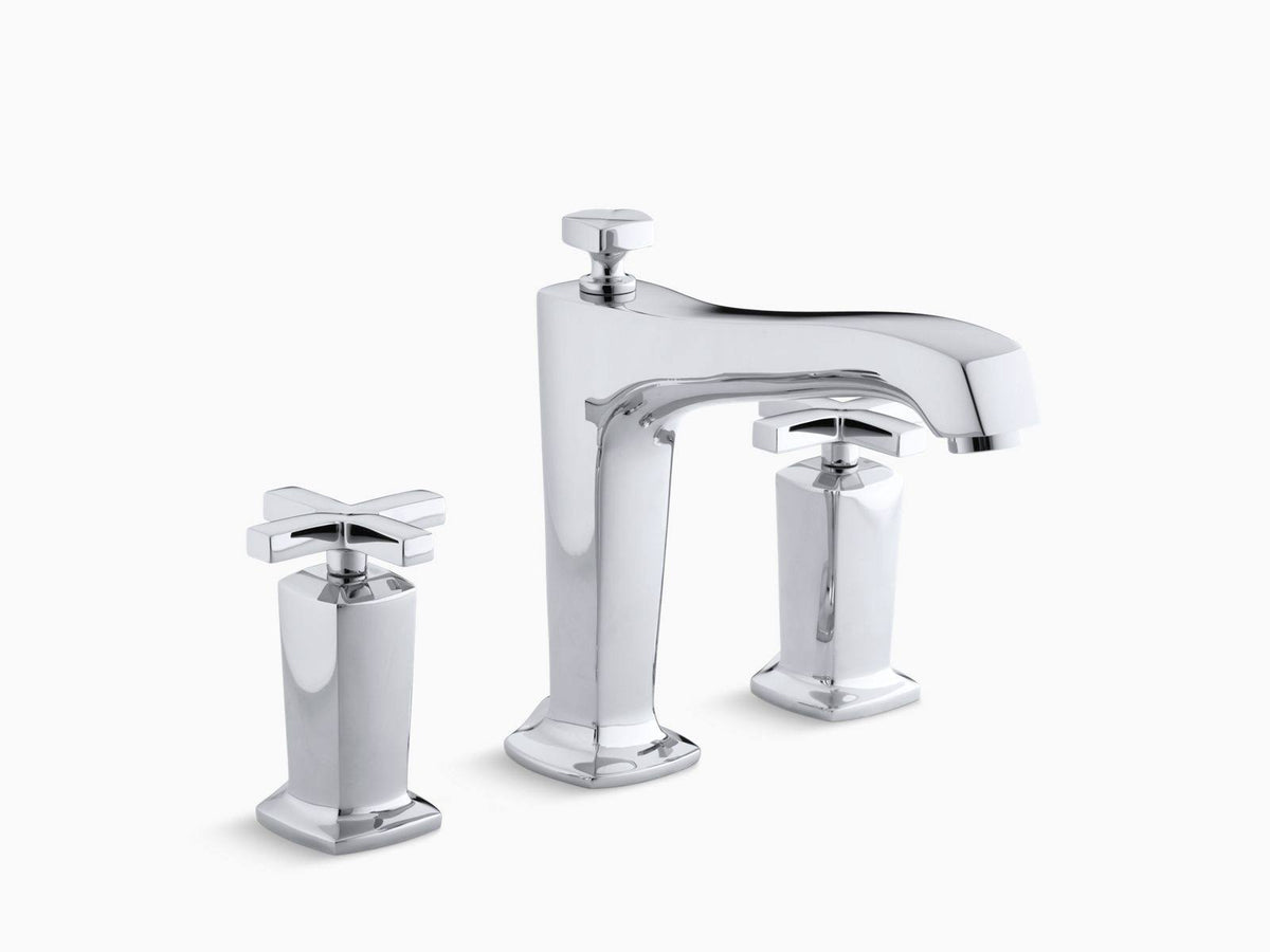 Polished Chrome Deck Mount Bath Faucet Trim W660516