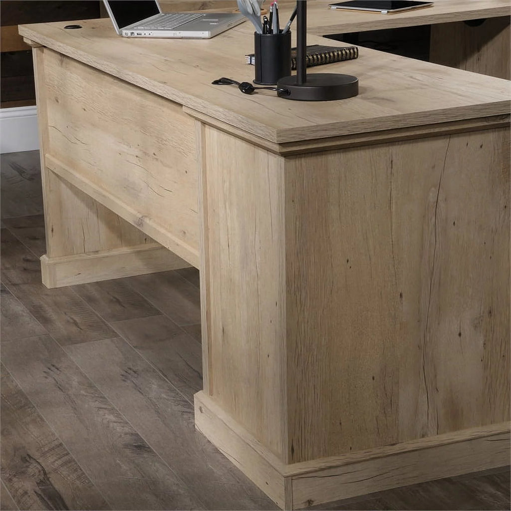 2-Piece L-Shaped Desk & Computer Hutch Set V443