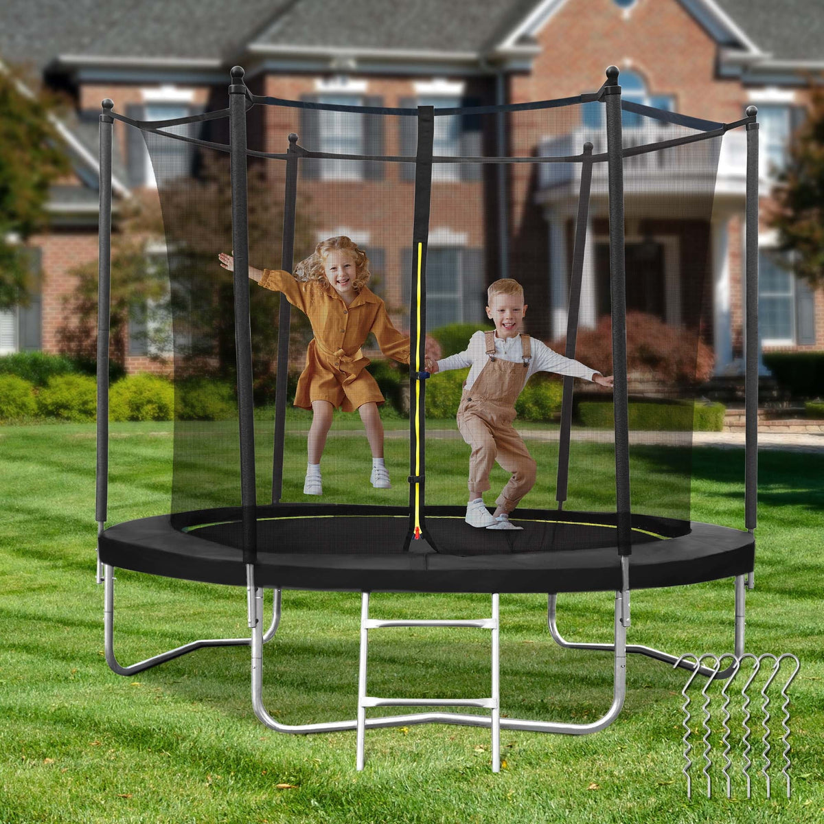 8 FT Trampoline with Ladder Safety Enclosure V3431