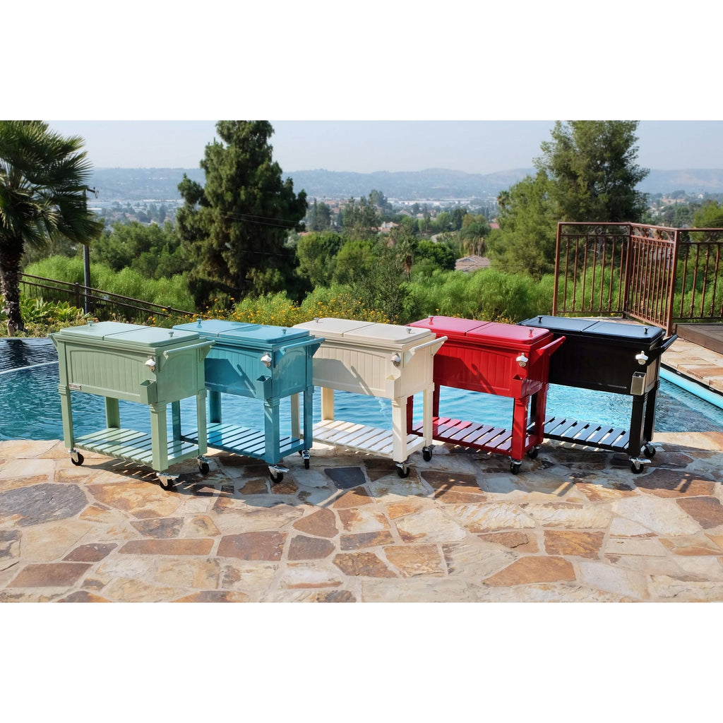 Portable Rolling Patio Cooler 80 qt. W435150