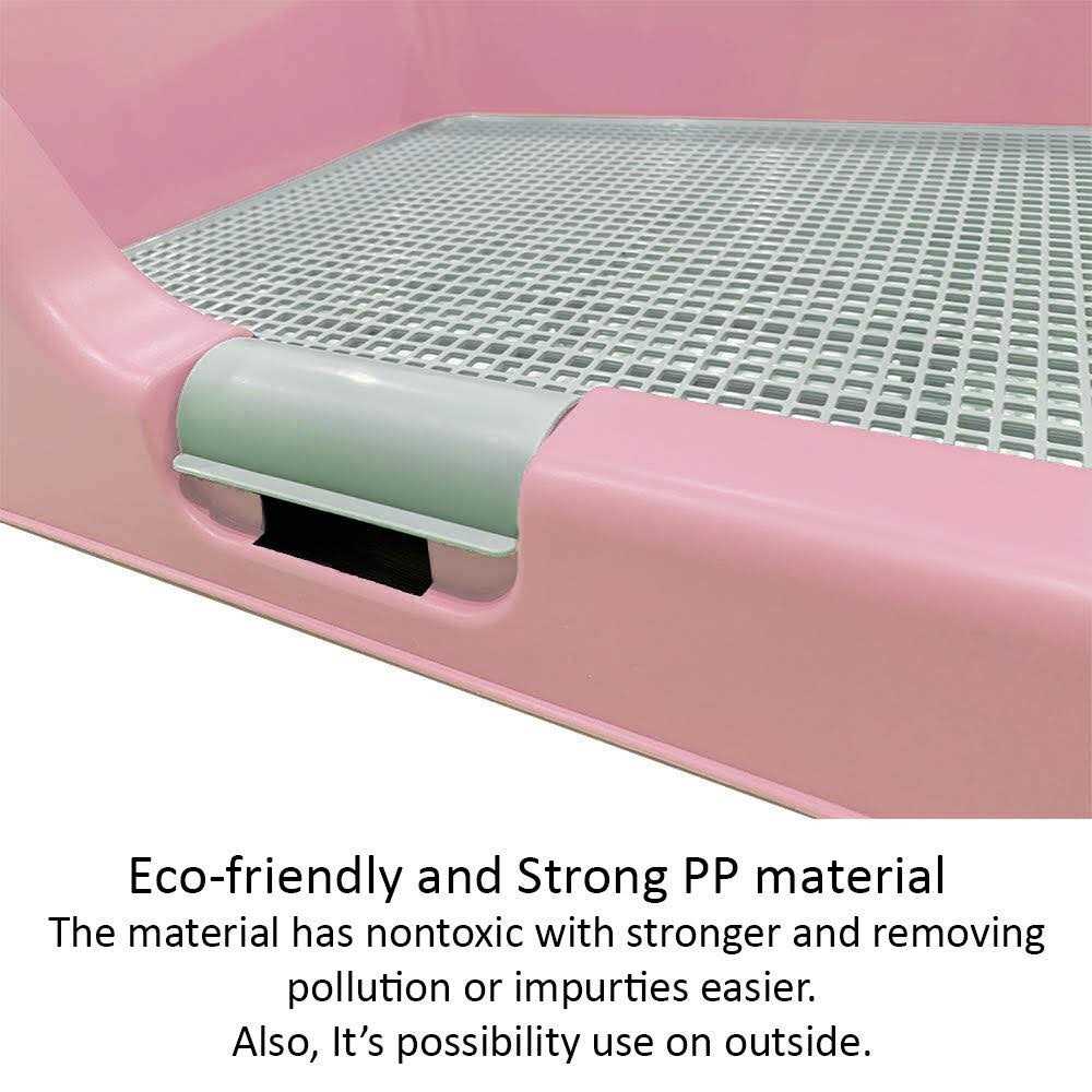 Indoor Dog Potty Tray with Protection Wall L9759