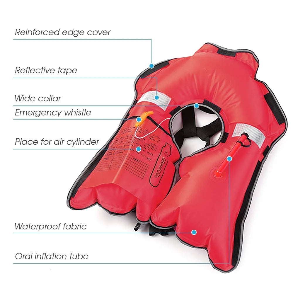 Auto Inflatable Adult Safety Float Suit X589317