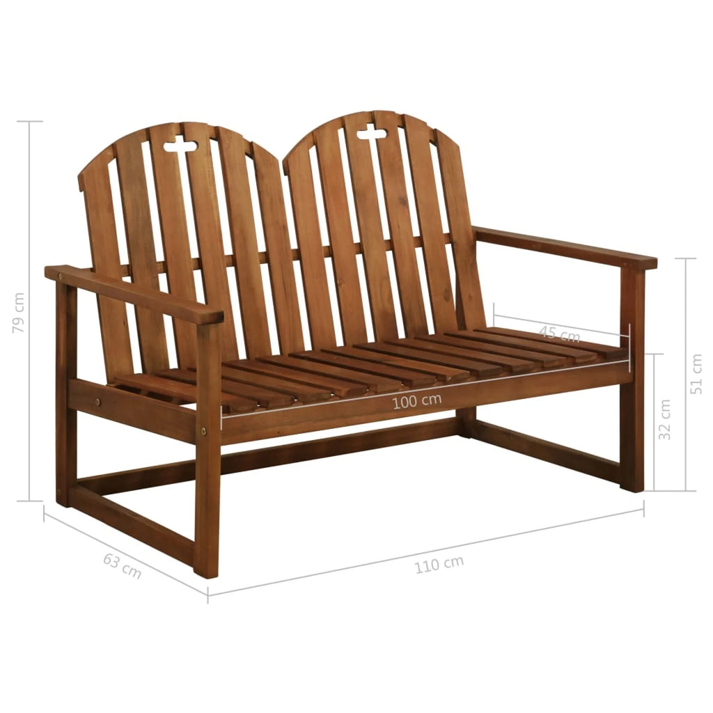Solid Acacia Wood Patio Bench C6184