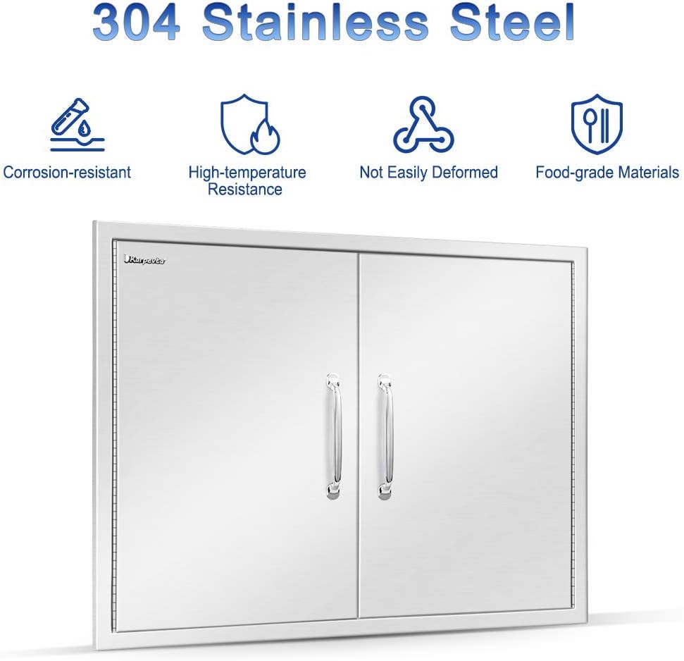 Stainless Steel Double Access Door for Outdoor Kitchen W755