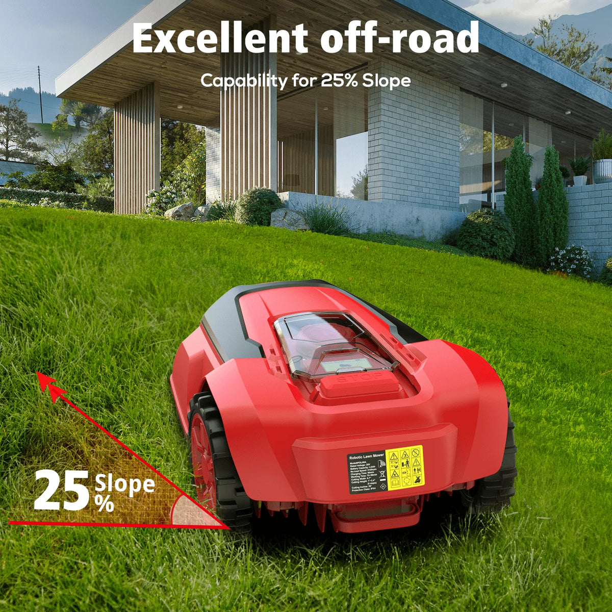 Robotic Lawn Mower with 20V Lithium-Ion Battery U293