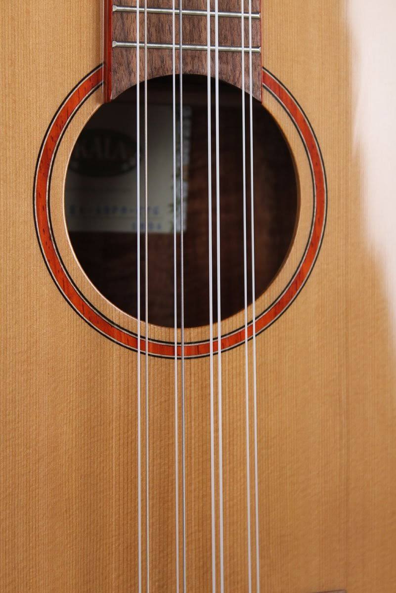 Solid Cedar Acacia 8 String Baritone Ukulele D7779