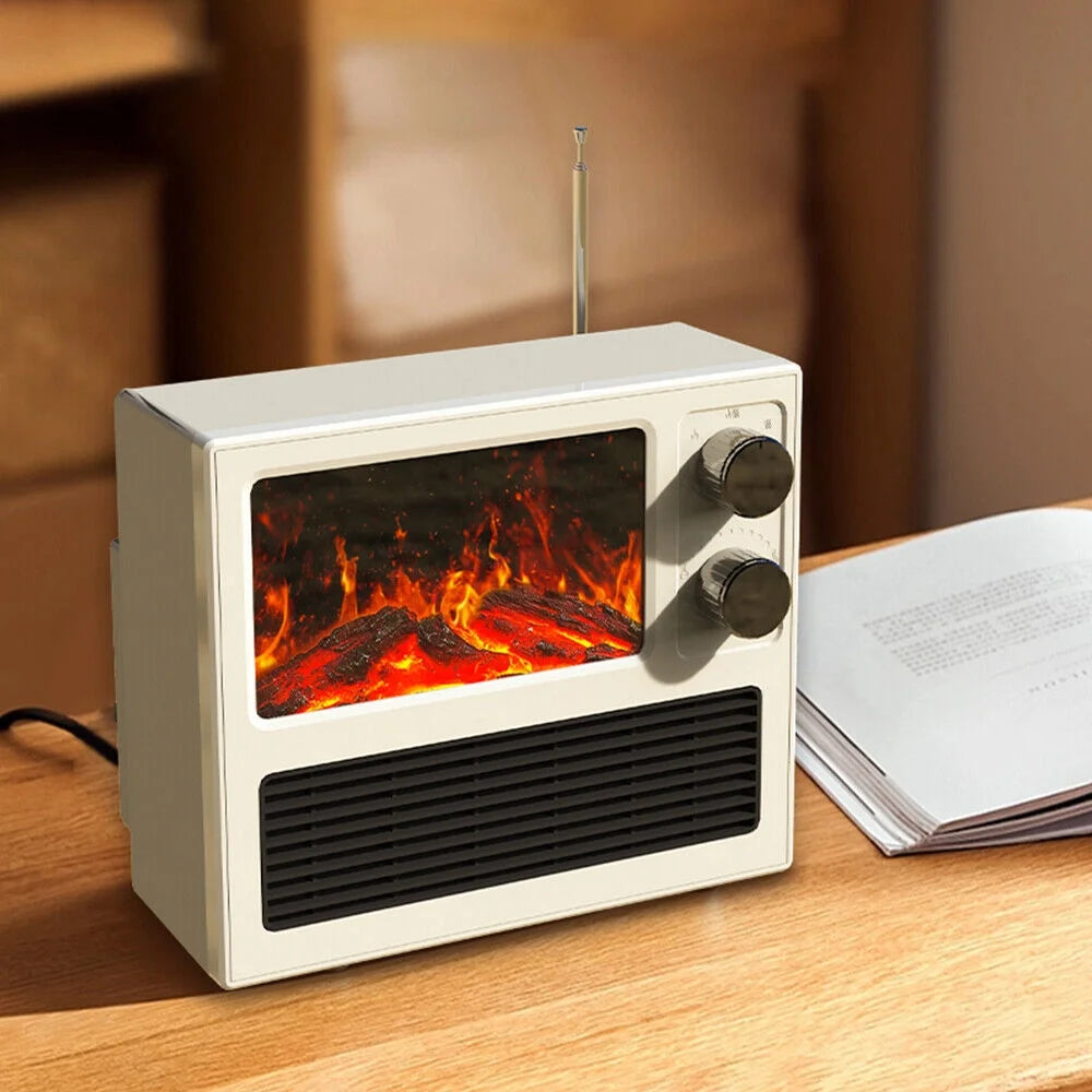 1000W Electric Fireplace Heater with 3D Flame A7723