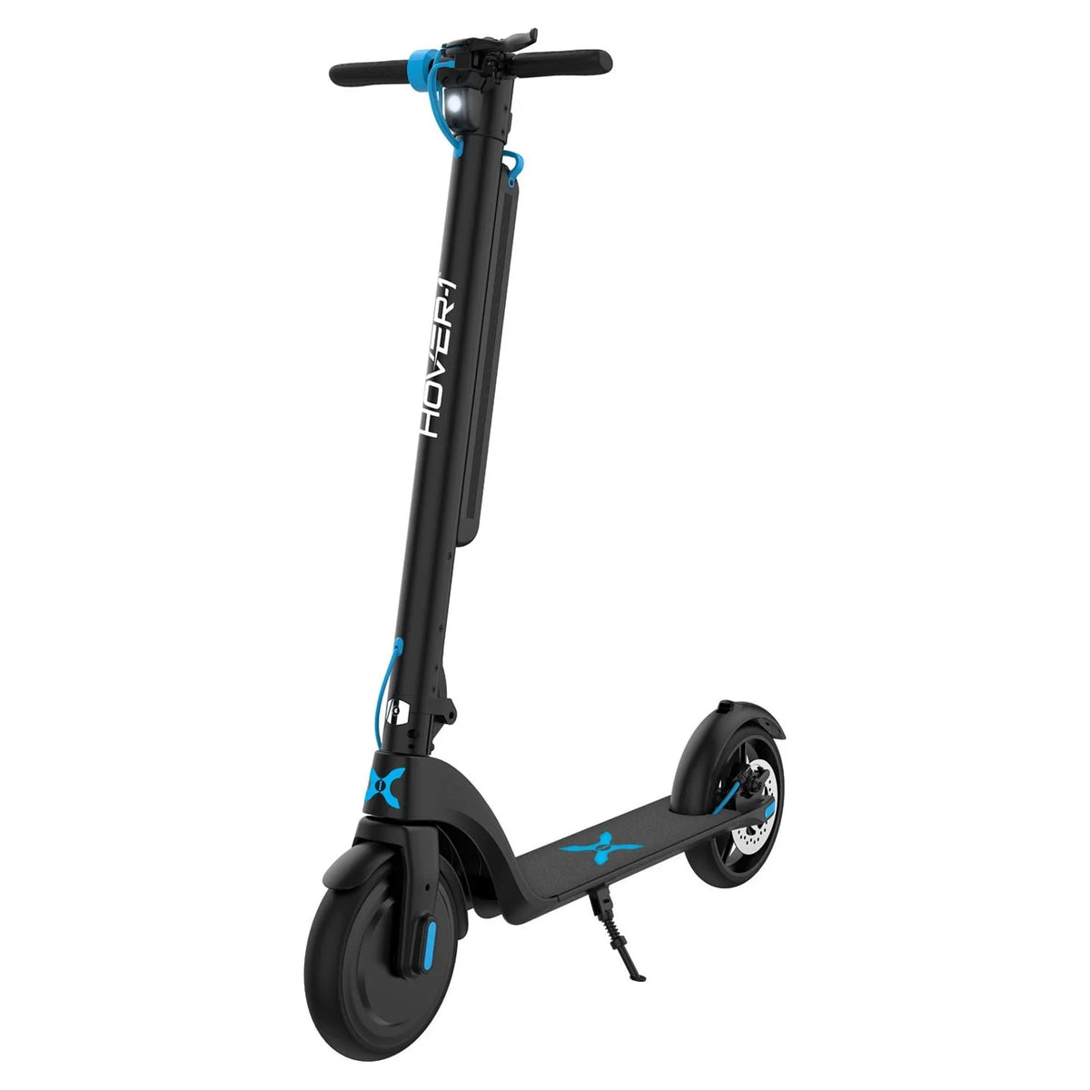 Electric Scooter with LED Headlights, 15 MPH Max Speed, 220 lbs Max Weight, Black R744