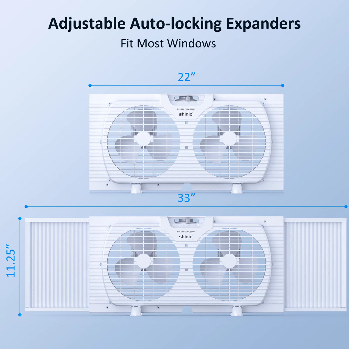 9 3-Speed Twin Window Fan with Bug Screen, White K4912