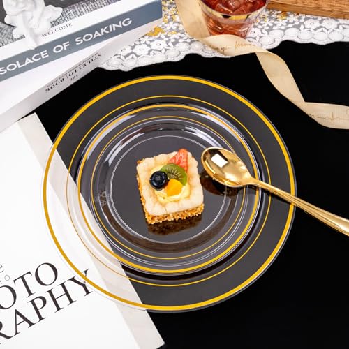 350Pcs Gold Dinnerware Set for 50 Guests T76424