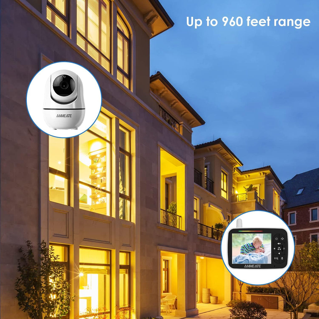 Baby Monitor with Camera and Audio, 3.5 inch LCD Display, Night Vision R569