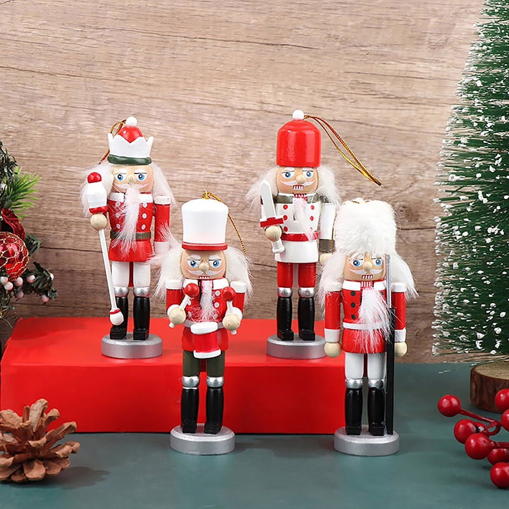 1Pc 12CM Nutcracker Puppet Soldier Xmas Tree Pendant Z433590