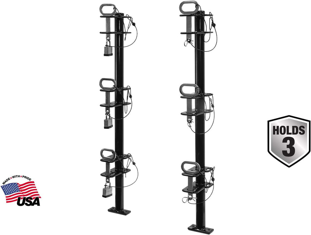 2 Channel Lockable Trimmer Rack, Black X59110