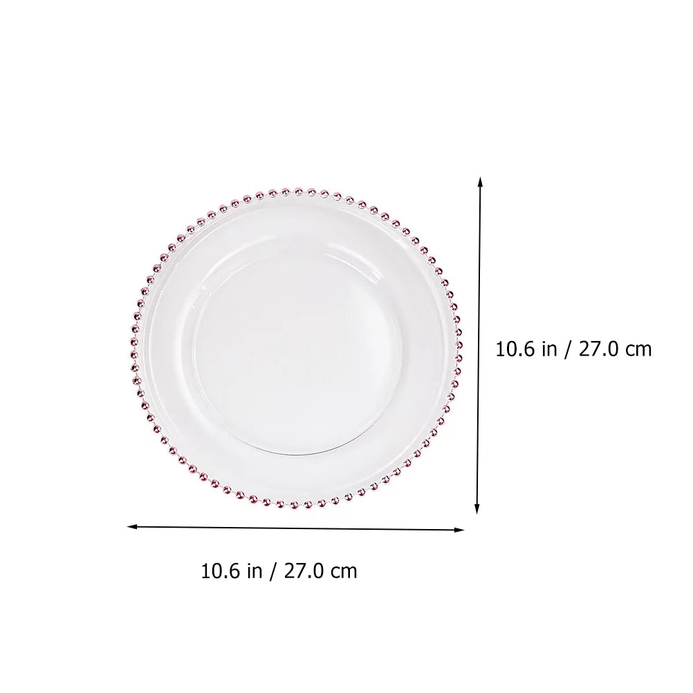 Clear Glass Dinner Plate D783