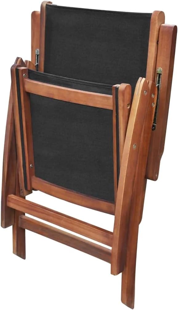 2X Solid Acacia Wood Garden Folding Chair C807