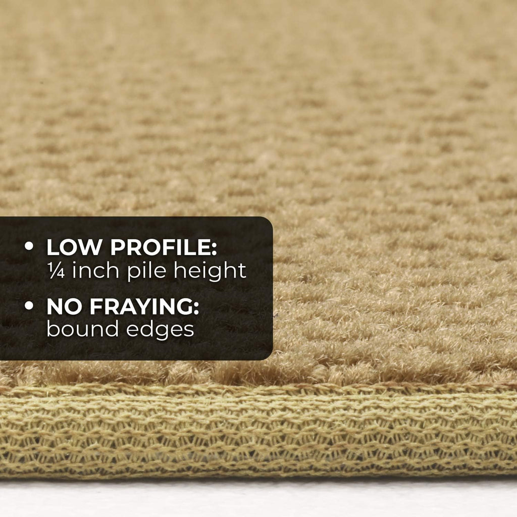 Skid-Resistant Carpet Runner - Camel Tan - 8 Feet X 27 Inches B1334