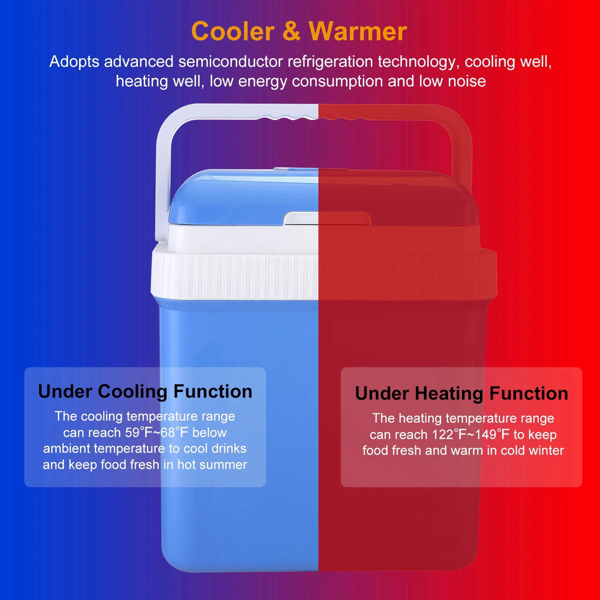 24L Portable Car Cooler 12V Refrigerator O556