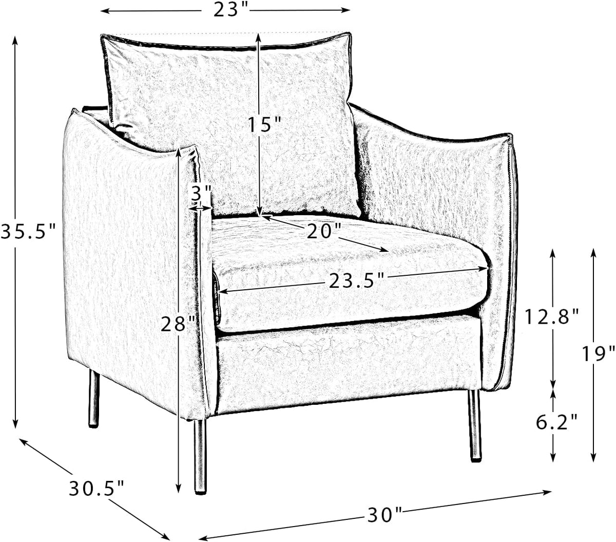 Leather Armchair Set Of 2, Brown H539254