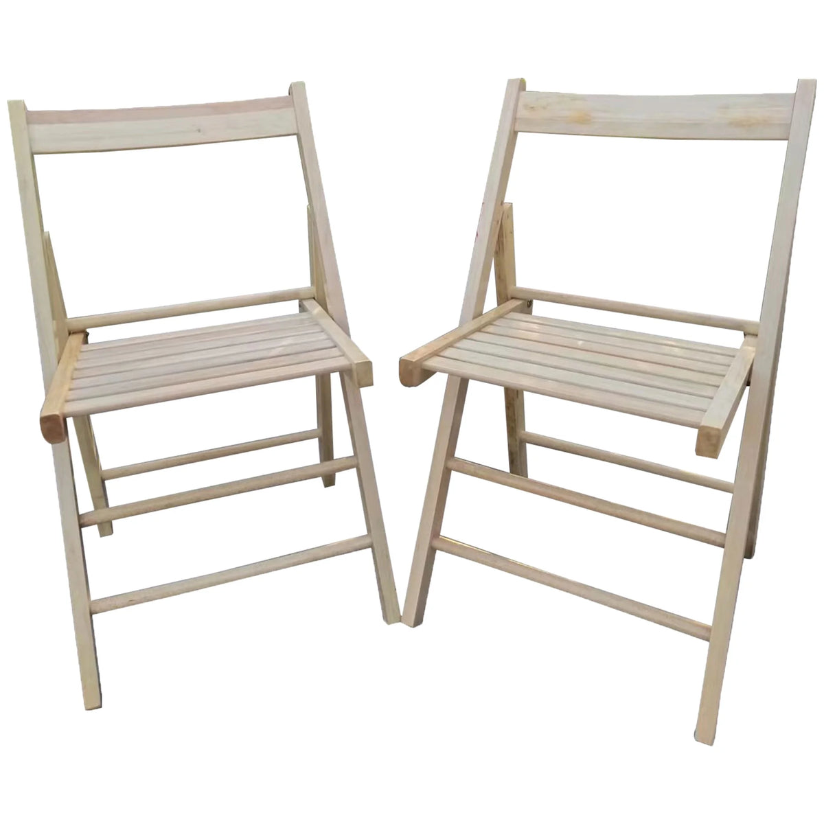 Lightweight Portable Slatted Wood Folding Chair with Backrest and Footrest A8165