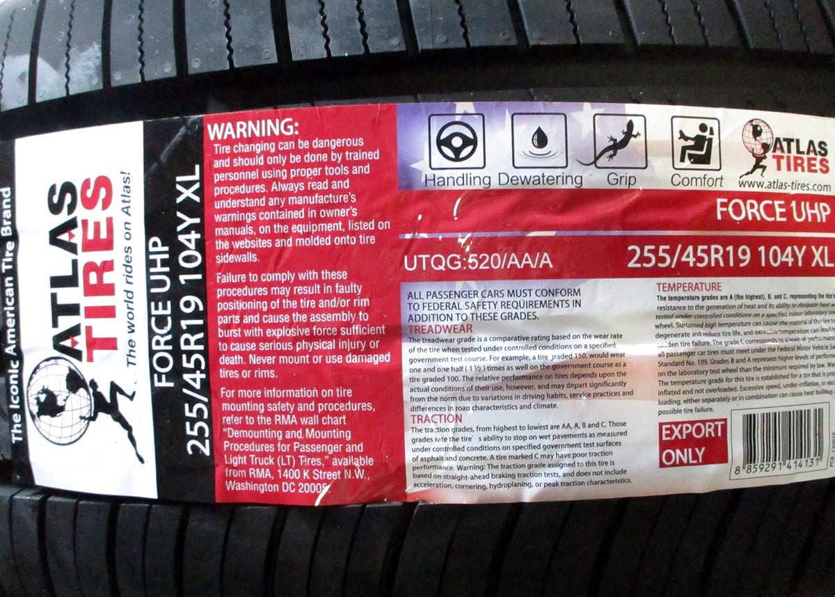 255/45R19 All-Season High Performance Radial Tire C86608