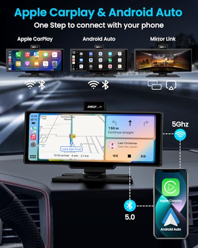 10'' Portable Apple Carplay Car Stereo Touch Screen Z859