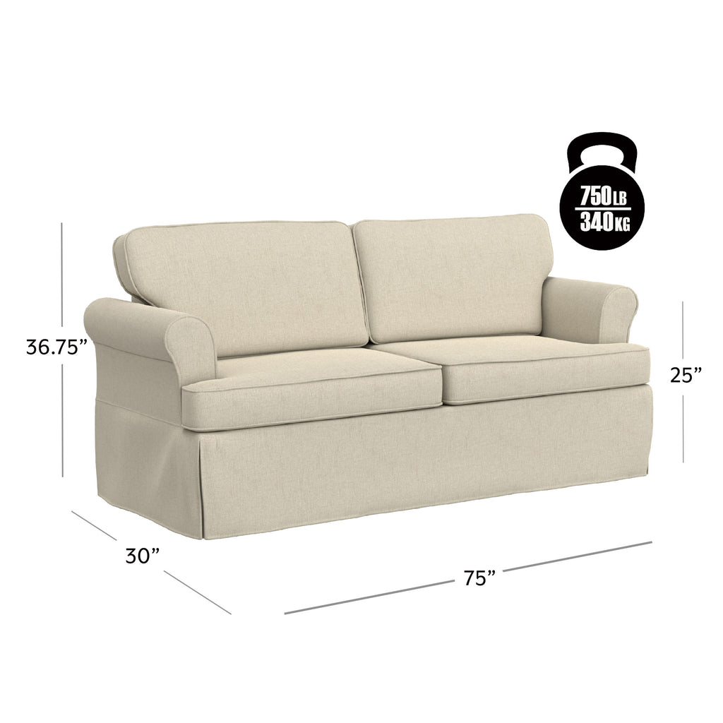Beige Upholstered Sofa X132