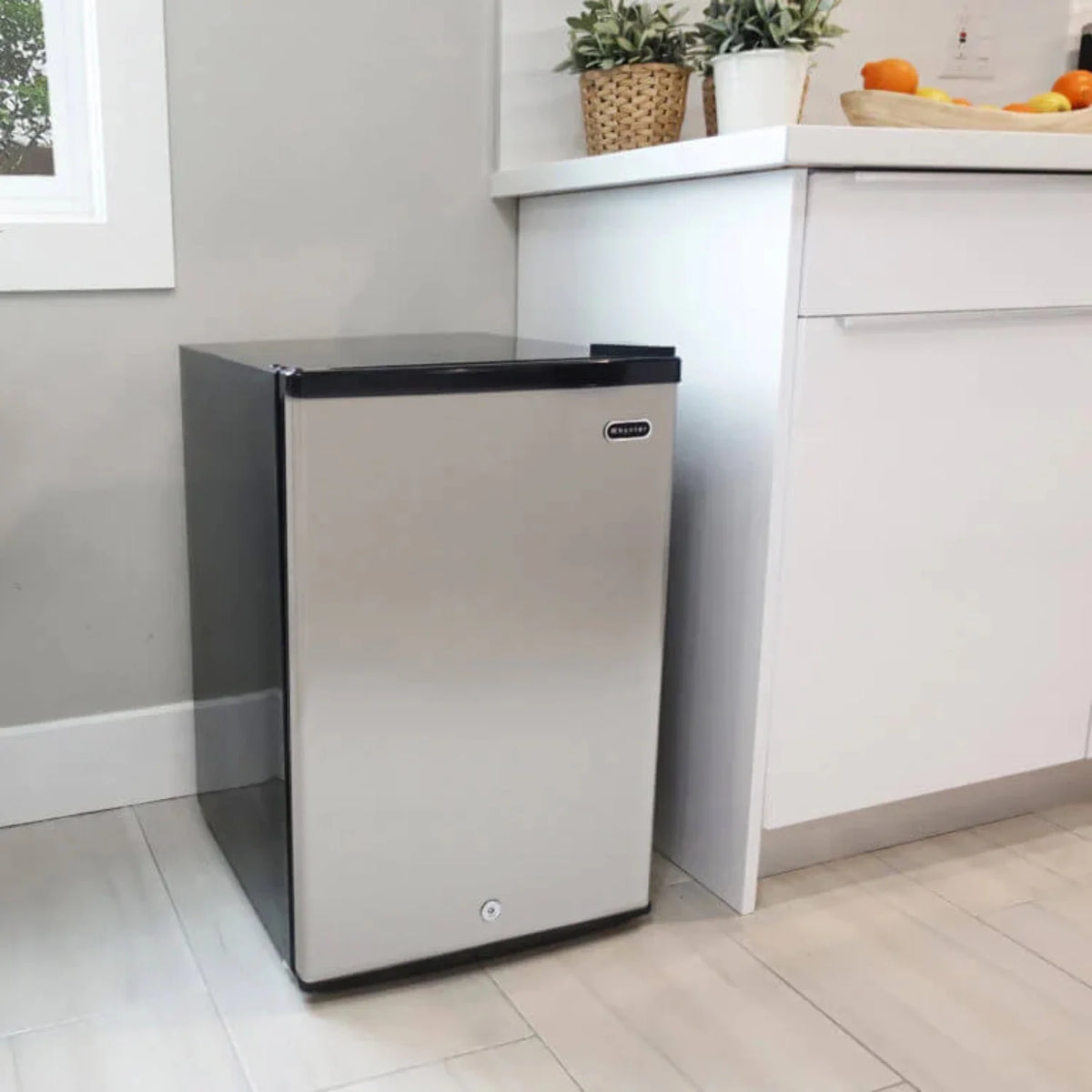 Stainless Steel Upright Freezer with Lock, 2.1 cu ft V774