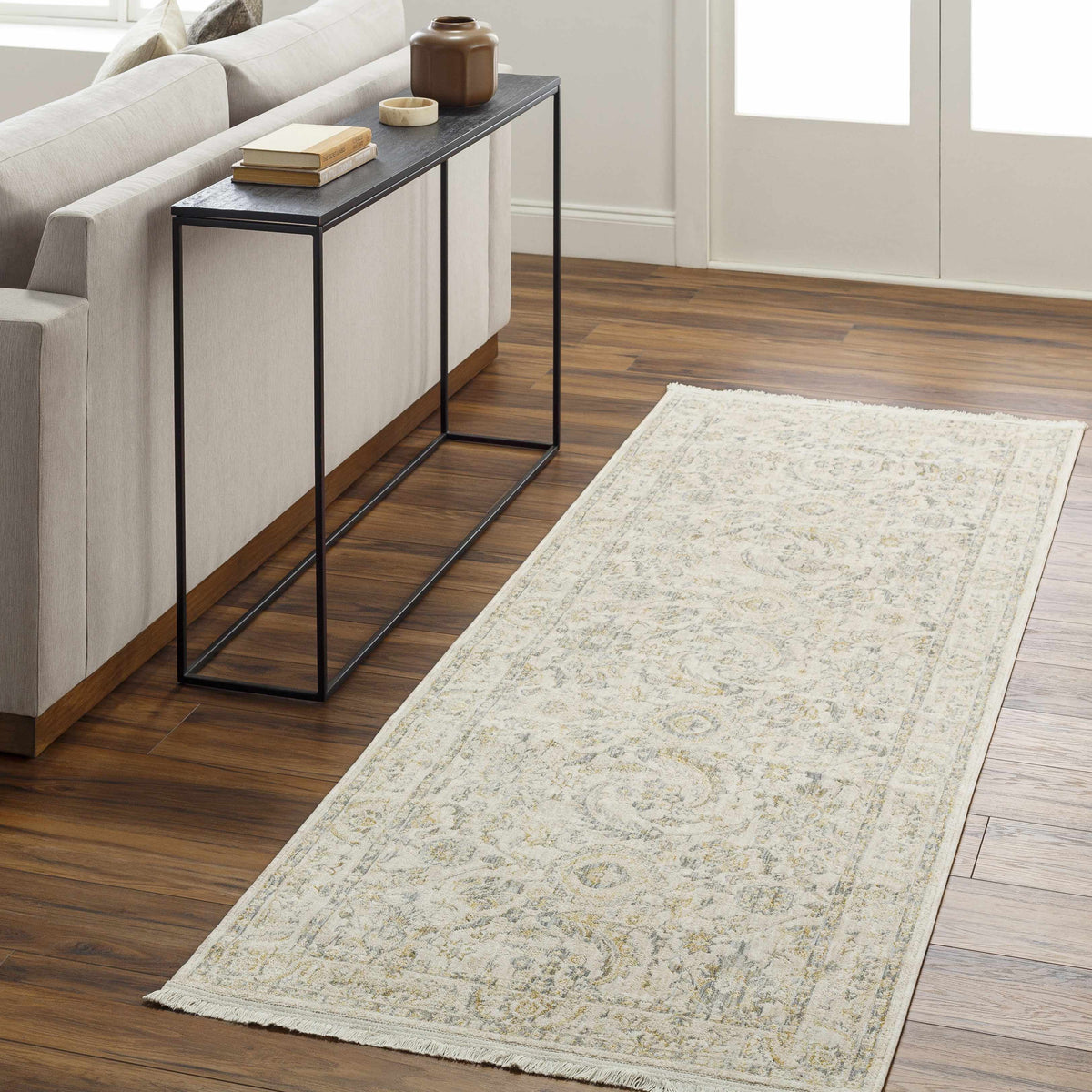 Brown Gray Area Rug I742358