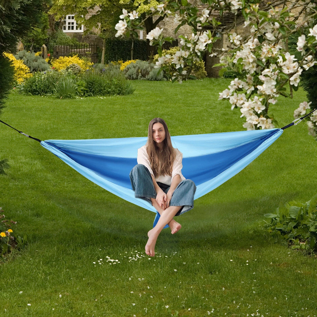 Lightweight Portable Camping Hammock with Storage Bag, 660lbs Load Z4040