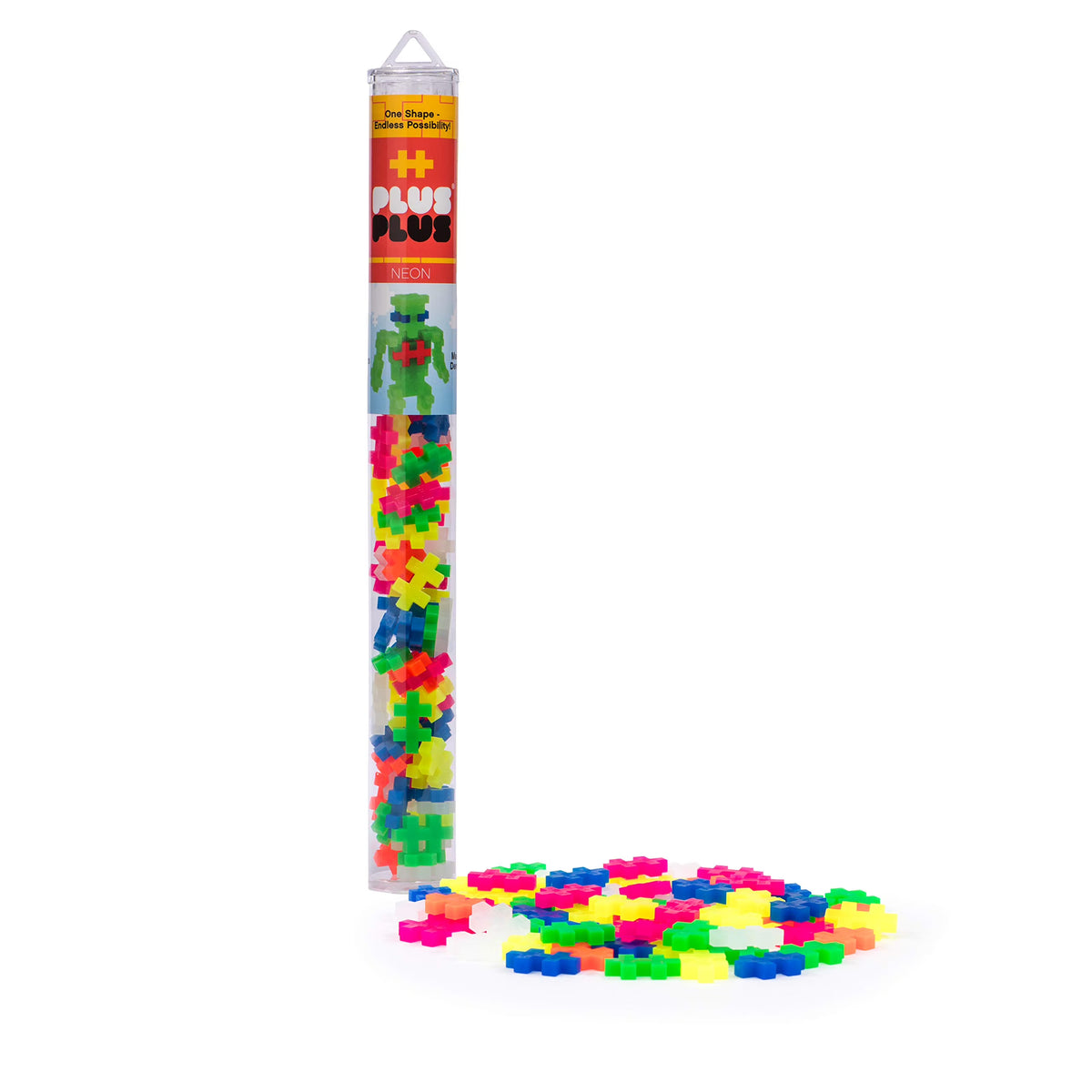 70 Pc Neon Mix Building Set Tube C6800