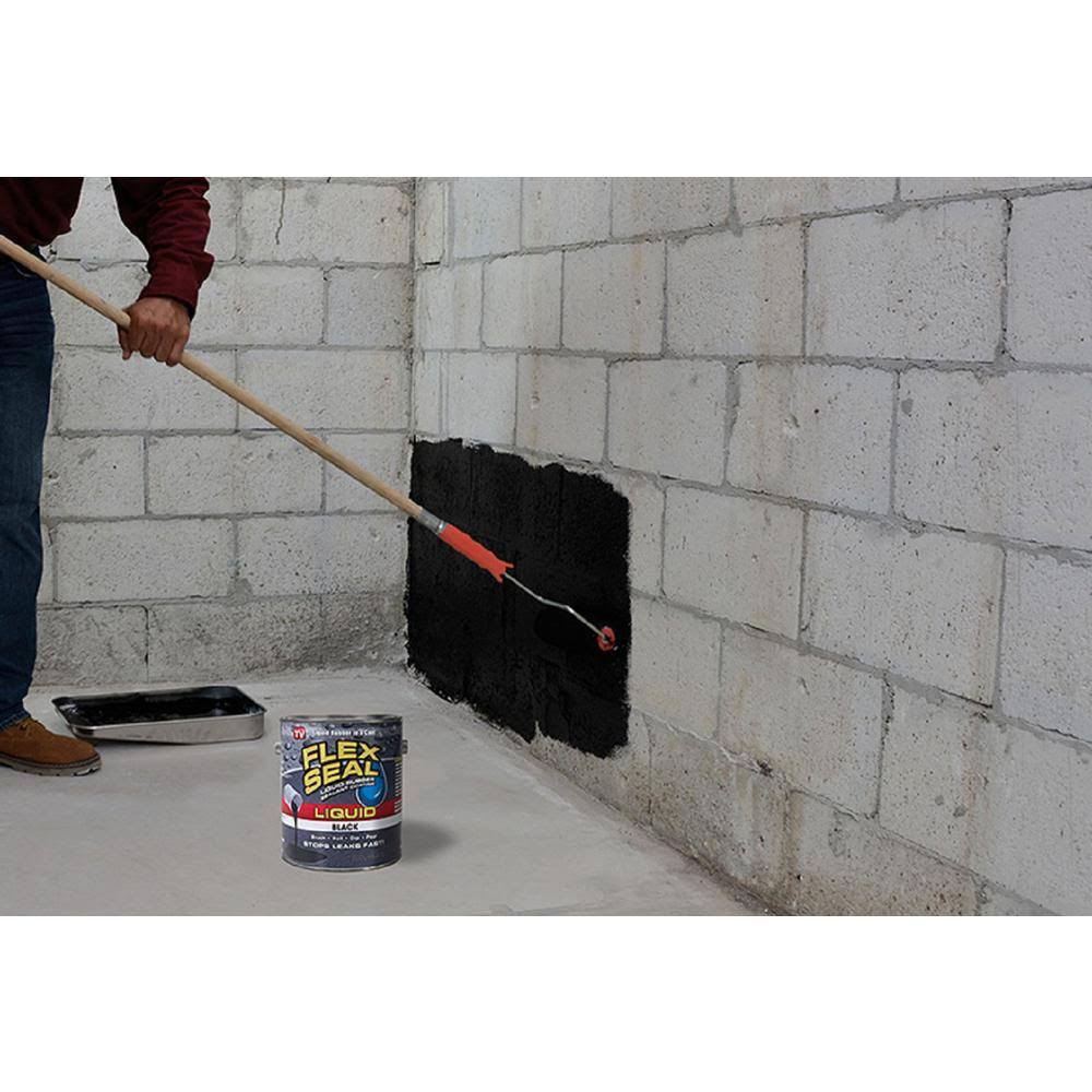 Black 128 fl oz Liquid Rubber Sealant Coating J8734