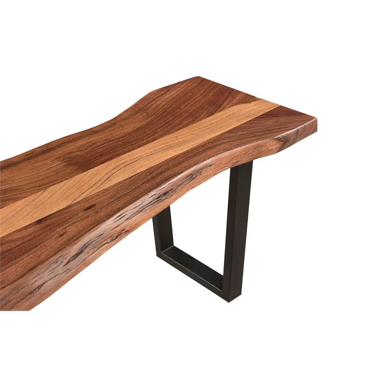 66" Live Edge Solid Wood Dining Bench C25748