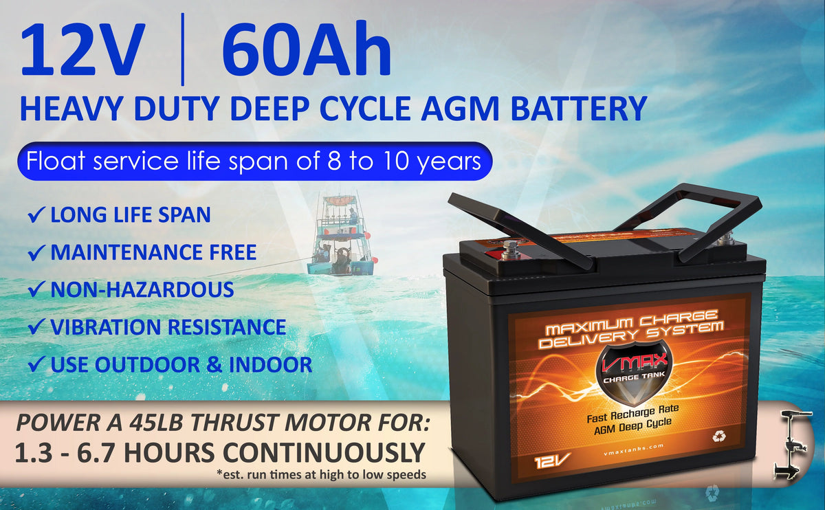 12V 60Ah AGM Deep Cycle Battery M953878