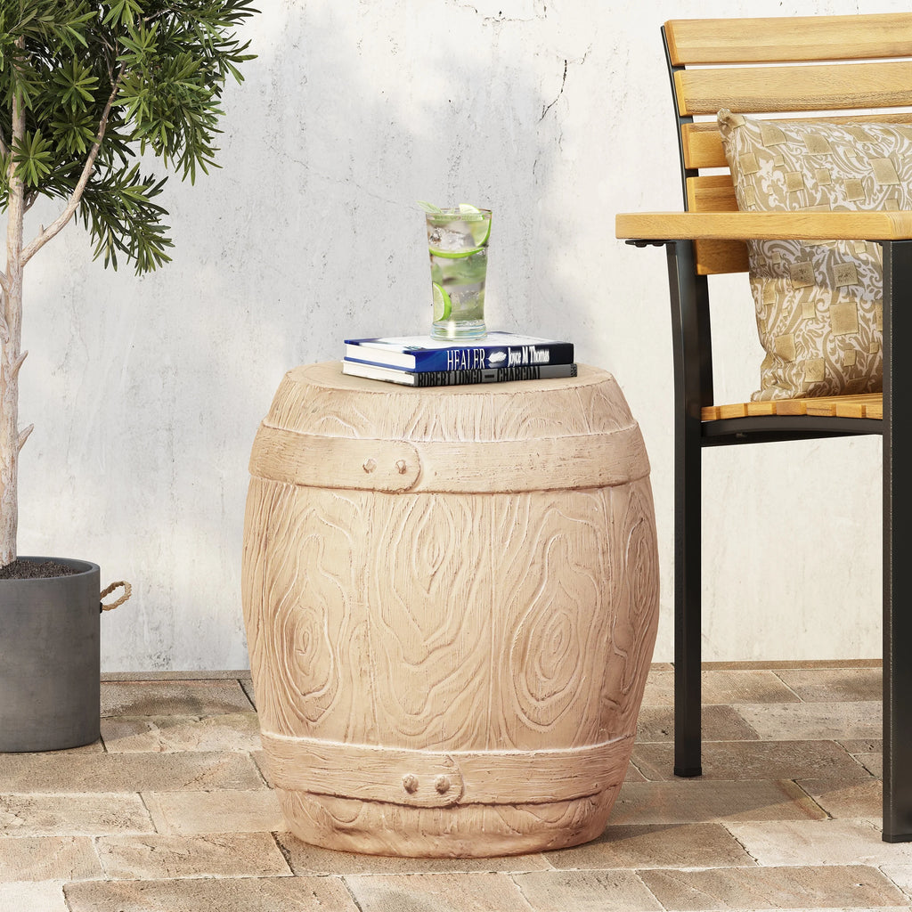 Lightweight Concrete Outdoor Side Table U966803