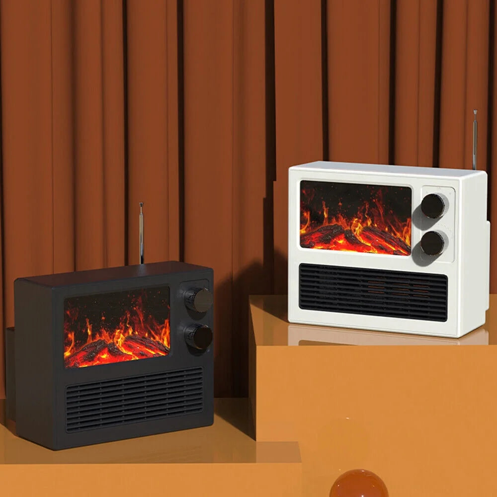 1000W Electric Fireplace Heater with 3D Flame A7723